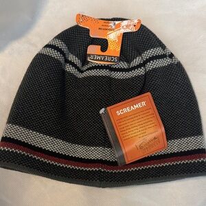 Screamer Men's Black and Gray Knit Hat